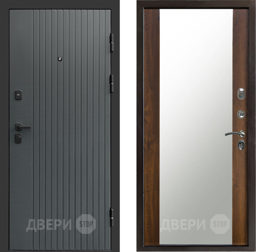 Дверь Престиж Tvist Grey Зеркало Дуб в Химках