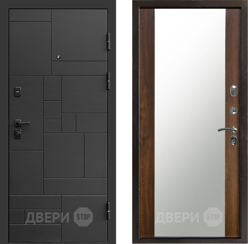 Дверь Престиж Kvadro Зеркало Дуб в Химках