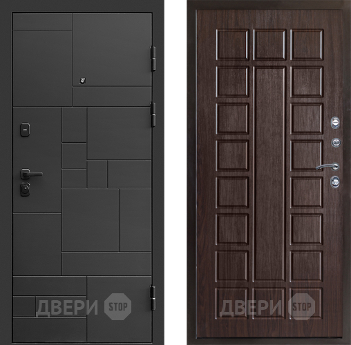 Входная металлическая Дверь Престиж Kvadro Престиж Венге в Химках