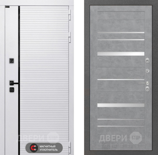 Входная металлическая Дверь Лабиринт (LABIRINT) Royal 20 Бетон светлый в Химках