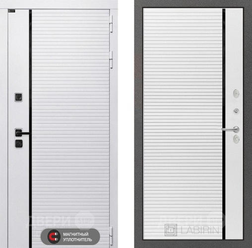Дверь Лабиринт (LABIRINT) Royal 22 Белый софт в Химках