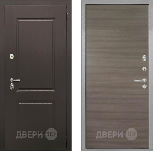 Входная металлическая Дверь Интекрон (INTECRON) Кампо Гладкая Дуб тоскано поперечный в Химках