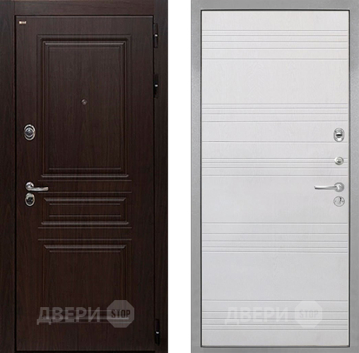 Дверь Интекрон (INTECRON) Брайтон Тиковое Дерево ФЛ-316 Белый ясень в Химках