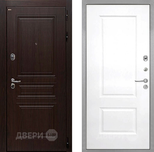 Дверь Интекрон (INTECRON) Брайтон Тиковое Дерево Альба Роял Вуд белый в Химках