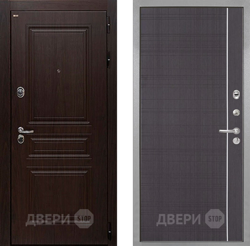 Входная металлическая Дверь Интекрон (INTECRON) Брайтон Тиковое Дерево В-07 с молдингом Венге в Химках