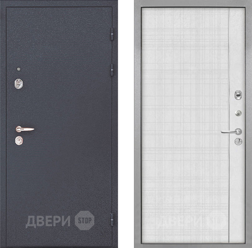 Входная металлическая Дверь Интекрон (INTECRON) Колизей В-07 с молдингом Лофт белый в Химках