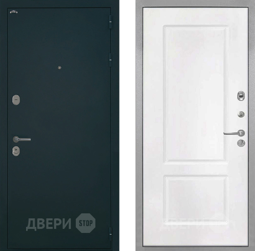 Входная металлическая Дверь Интекрон (INTECRON) Греция КВ-2 Белый матовый в Химках