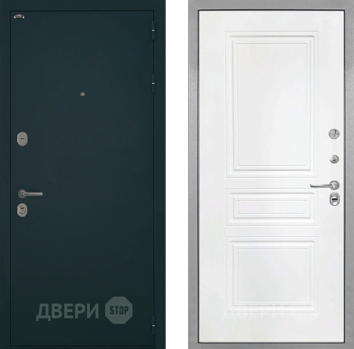 Входная металлическая Дверь Интекрон (INTECRON) Греция ФЛ-243 Белый матовый в Химках