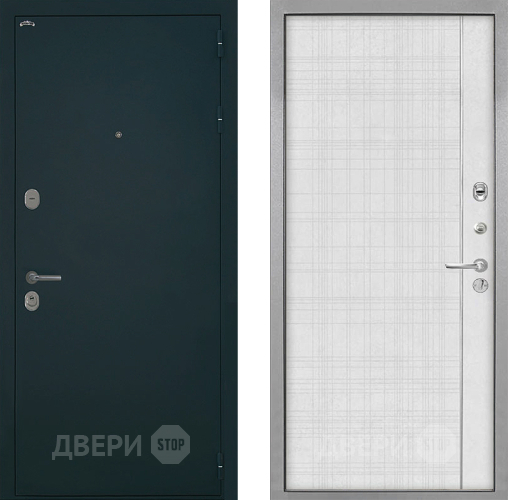 Входная металлическая Дверь Интекрон (INTECRON) Греция В-07 с молдингом Лофт белый в Химках