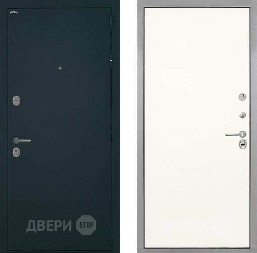 Входная металлическая Дверь Интекрон (INTECRON) Греция Гладкая Слоновая кость в Химках