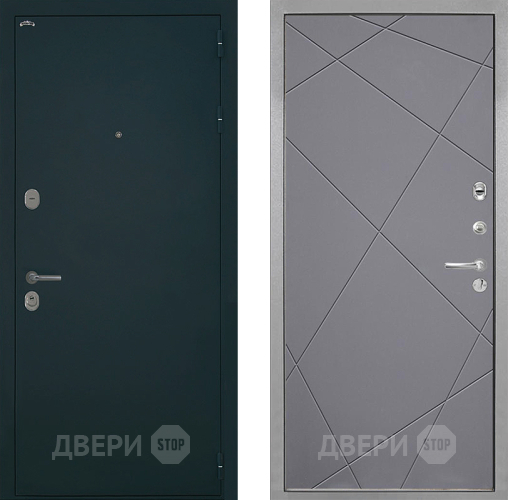 Дверь Интекрон (INTECRON) Греция Лучи-М Графит софт в Химках
