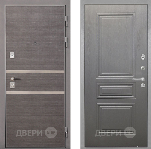 Дверь Интекрон (INTECRON) Неаполь ФЛ-243 Графит вуд дуб в Химках