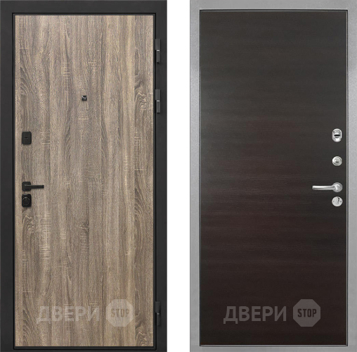 Дверь Интекрон (INTECRON) Профит Black Дуб Турин Гладкая Эковенге поперечный в Химках