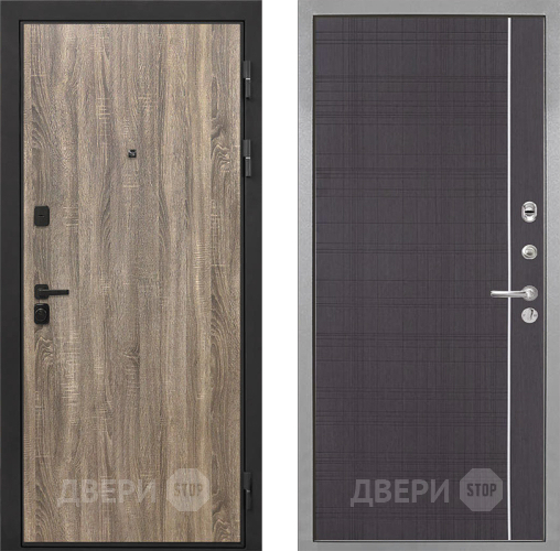 Дверь Интекрон (INTECRON) Профит Black Дуб Турин В-07 с молдингом Венге в Химках