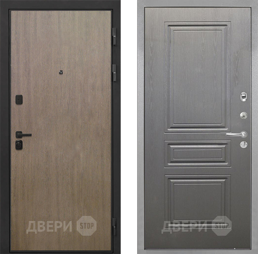 Входная металлическая Дверь Интекрон (INTECRON) Профит Black Венге Коричневый ФЛ-243 Графит вуд дуб в Химках