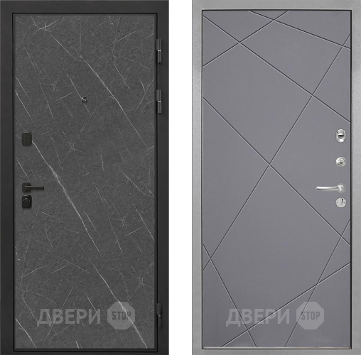 Входная металлическая Дверь Интекрон (INTECRON) Профит Black Гранит Лава Оникс Лучи-М Графит софт в Химках