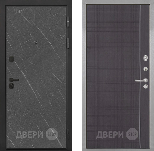 Дверь Интекрон (INTECRON) Профит Black Гранит Лава Оникс В-07 с молдингом Венге в Химках