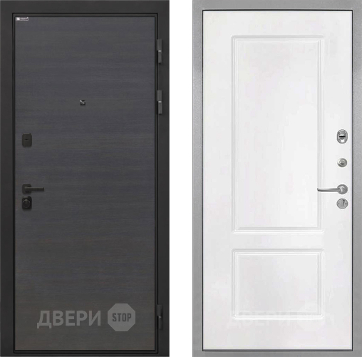 Дверь Интекрон (INTECRON) Профит Black Эковенге КВ-2 Белый матовый в Химках