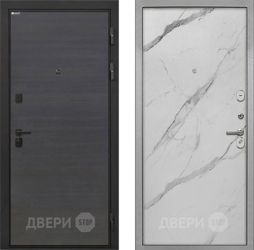 Дверь Интекрон (INTECRON) Профит Black Эковенге Гладкая Мрамор натуральный арктик в Химках