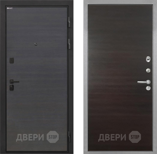 Дверь Интекрон (INTECRON) Профит Black Эковенге Гладкая Эковенге поперечный в Химках