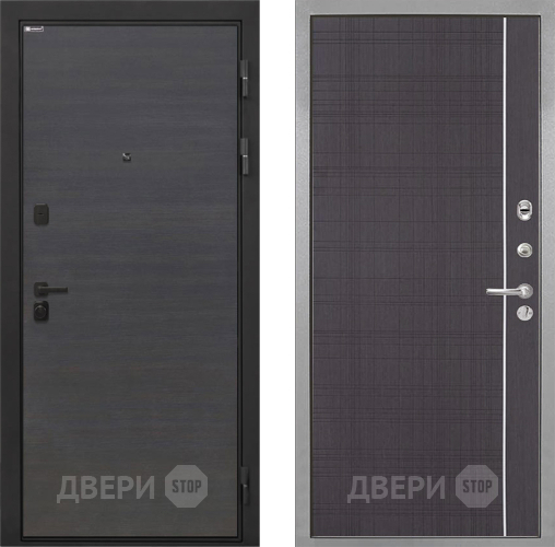 Входная металлическая Дверь Интекрон (INTECRON) Профит Black Эковенге В-07 с молдингом Венге в Химках