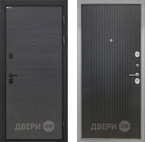 Входная металлическая Дверь Интекрон (INTECRON) Профит Black Эковенге ФЛ-295 Лофт черный в Химках