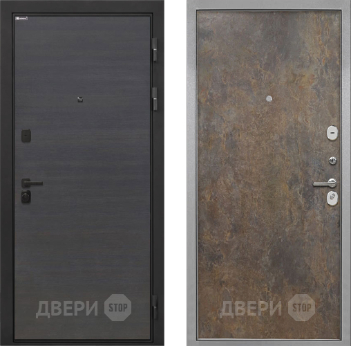 Дверь Интекрон (INTECRON) Профит Black Эковенге Гладкая Гранж в Химках