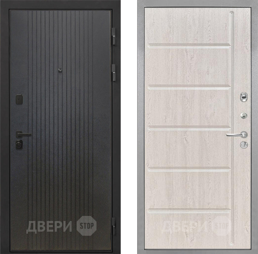 Входная металлическая Дверь Интекрон (INTECRON) Профит Black ФЛ-295 ФЛ-102 Сосна белая в Химках