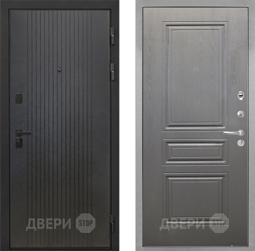 Входная металлическая Дверь Интекрон (INTECRON) Профит Black ФЛ-295 ФЛ-243 Графит вуд дуб в Химках