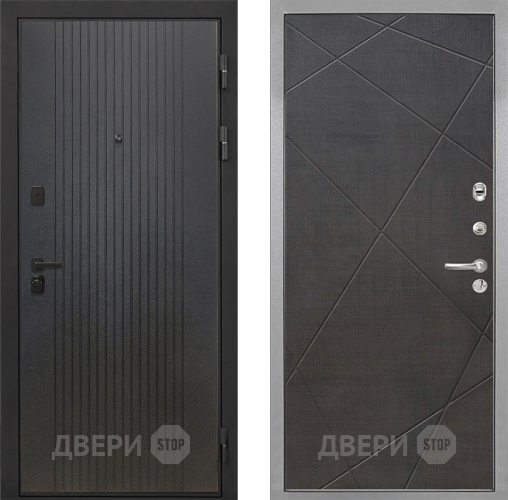 Дверь Интекрон (INTECRON) Профит Black ФЛ-295 Лучи-М Венге распил кофе в Химках