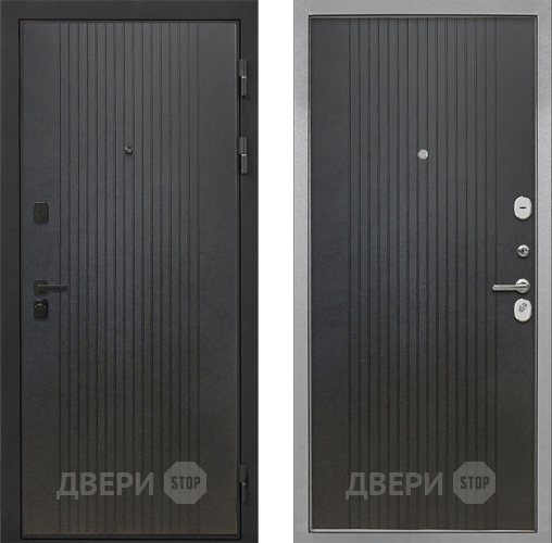 Входная металлическая Дверь Интекрон (INTECRON) Профит Black ФЛ-295 ФЛ-295 Лофт черный в Химках