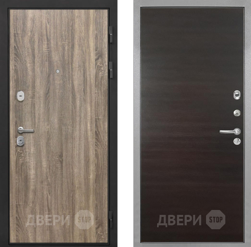 Дверь Интекрон (INTECRON) Гектор Дуб Турин Гладкая Эковенге поперечный в Химках