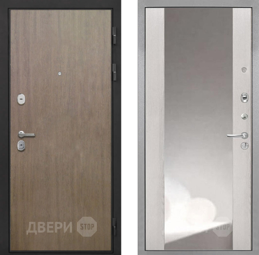 Дверь Интекрон (INTECRON) Гектор Венге Коричневый ФЛЗ-516 Зеркало Сосна белая в Химках