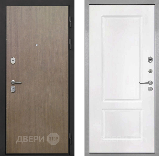 Дверь Интекрон (INTECRON) Гектор Венге Коричневый КВ-2 Белый матовый в Химках