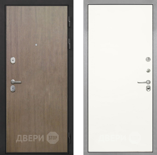 Входная металлическая Дверь Интекрон (INTECRON) Гектор Венге Коричневый Гладкая Слоновая кость в Химках