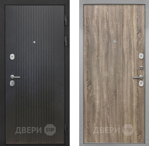Входная металлическая Дверь Интекрон (INTECRON) Гектор ФЛ-295 Гладкая Дуб турин в Химках