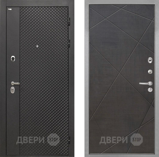 Входная металлическая Дверь Интекрон (INTECRON) Олимпия Black 4К Лучи-М Венге распил кофе в Химках