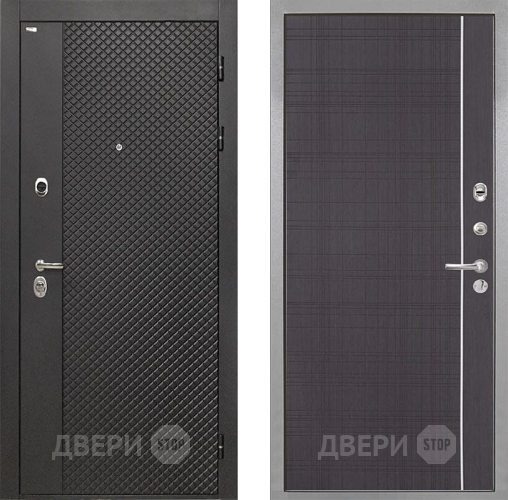 Входная металлическая Дверь Интекрон (INTECRON) Олимпия Black 4К В-07 с молдингом Венге в Химках