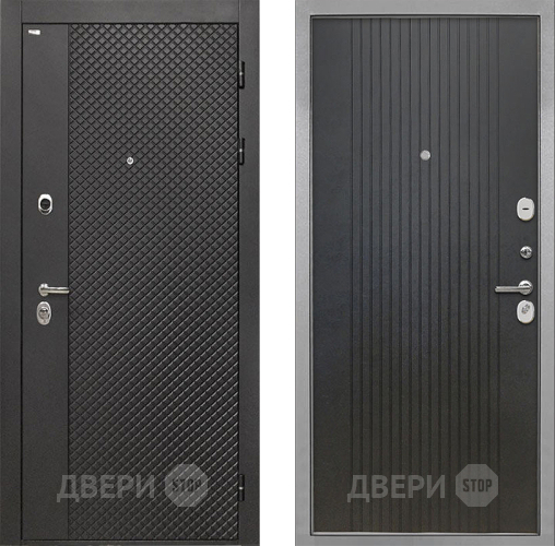 Входная металлическая Дверь Интекрон (INTECRON) Олимпия Black 4К ФЛ-295 Лофт черный в Химках