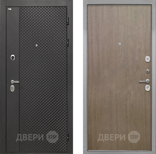 Входная металлическая Дверь Интекрон (INTECRON) Олимпия Black 4К Гладкая шпон Венге коричневый в Химках