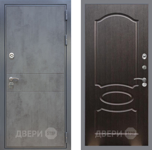 Входная металлическая Дверь Рекс (REX) ФЛ-290 FL-128 Венге светлый в Химках