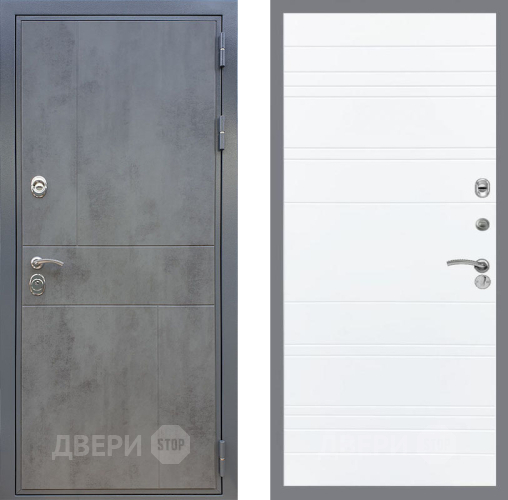 Дверь Рекс (REX) ФЛ-290 Line Силк Сноу в Химках