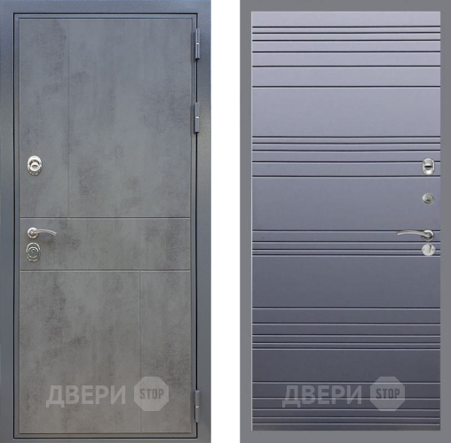 Дверь Рекс (REX) ФЛ-290 Line Силк титан в Химках