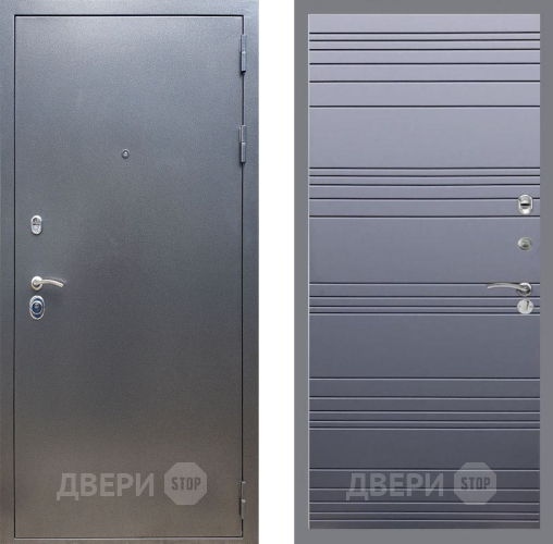 Дверь Рекс (REX) 11 Line Силк титан в Химках
