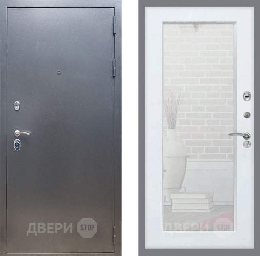 Дверь Рекс (REX) 11 Зеркало Пастораль Силк Сноу в Химках