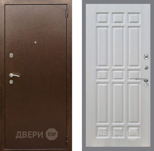 Дверь Рекс (REX) 1А Медный Антик FL-33 Лиственница беж в Химках