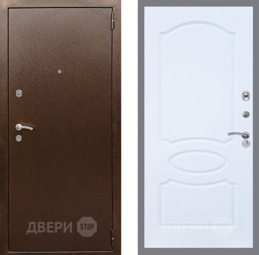Дверь Рекс (REX) 1А Медный Антик FL-128 Силк Сноу в Химках