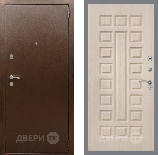 Дверь Рекс (REX) 1А Медный Антик FL-183 Беленый дуб в Химках