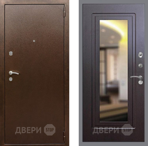Дверь Рекс (REX) 1А Медный Антик FLZ-120 Венге в Химках