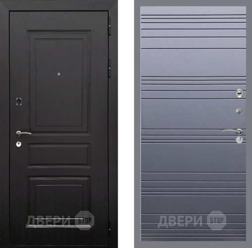 Входная металлическая Дверь Рекс (REX) 6 Венге Line Силк титан в Химках